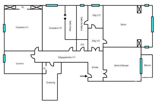 Appartement F4 à vendre - 5 pièces - 95.43 m2 - BEAUSOLEIL - 06 - PROVENCE-ALPES-COTE-D-AZUR - Century 21 Agence Molière